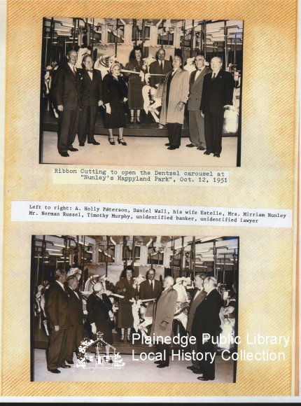 Ribbon cutting ceremony at Nunley's Happyland, October 12, 1951